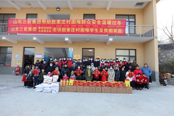 山东J9直营网集团青年文明号开展结对帮扶困难学生及贫困家庭活动